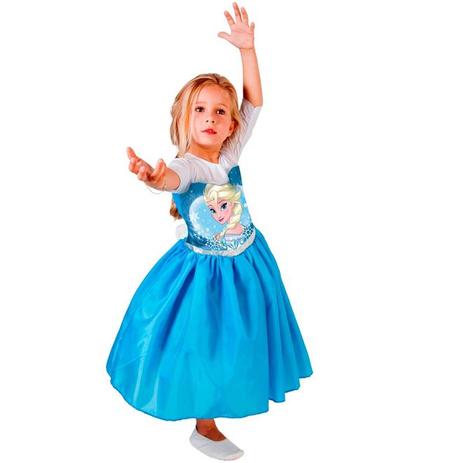 Fantasia Frozen Elsa STD Infantil Princesa Disney - Rubies Menor preço em Fantasia Frozen Elsa STD Infantil Princesa Disney - Rubies
