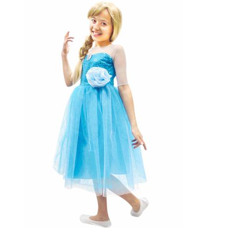 Fantasia Frozen Elsa STD Princesa Infantil Disney - Rubies Menor preço em Fantasia Frozen Elsa STD Princesa Infantil Disney - Rubies