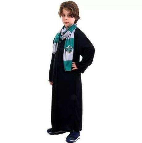 Fantasia Harry Potter Draco Malfoy Sonserina Infantil - Sulamericana Menor preço em Fantasia Harry Potter Draco Malfoy Sonserina Infantil - Sulamericana