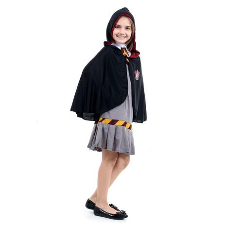 Fantasia Hermione Infantil Harry Potter Vestido Capa + Capuz - Sulamericana Menor preço em Fantasia Hermione Infantil Harry Potter Vestido Capa + Capuz - Sulamericana