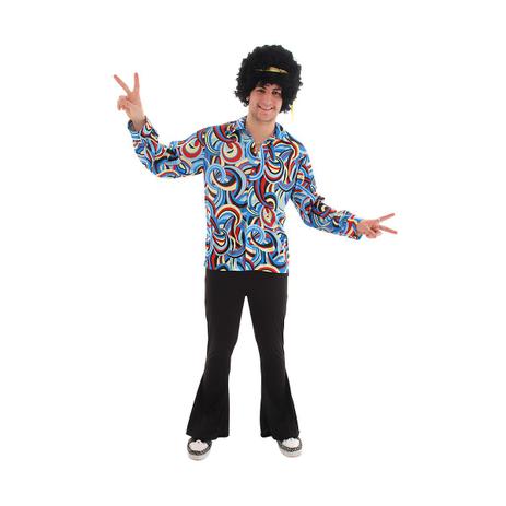 Fantasia Hippie Masculino Novo - Hippies Menor preço em Fantasia Hippie Masculino Novo - Hippies
