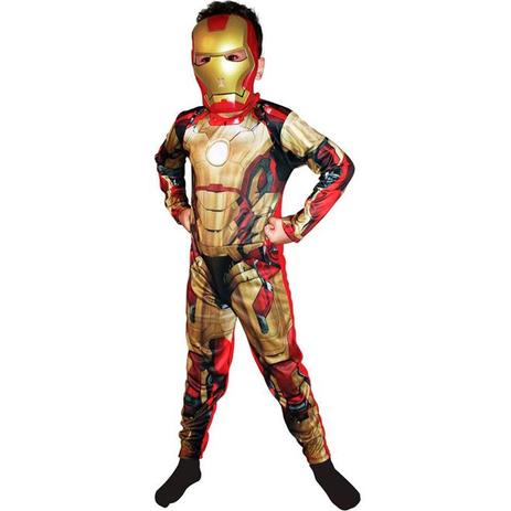 Fantasia Homem De Ferro 3 / Iron Man Infantil Luxo - Global fantasias Menor preço em Fantasia Homem De Ferro 3 / Iron Man Infantil Luxo - Global fantasias