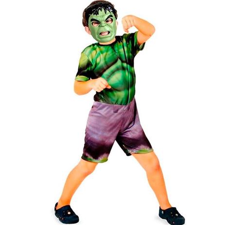 Fantasia Hulk infantil Curta Com Máscara Rubies Menor preço em Fantasia Hulk infantil Curta Com Máscara Rubies