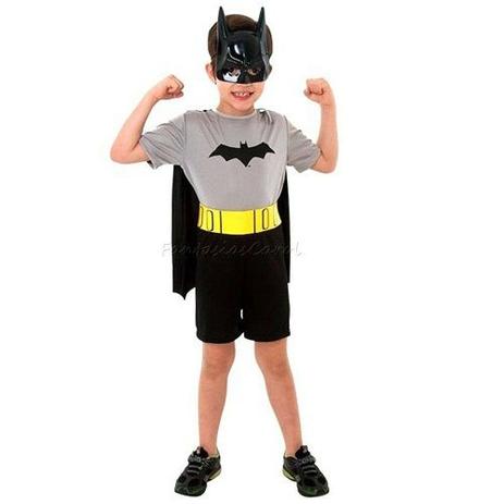 Fantasia Infantil Batman Curta M Sulamericana 10170000003 Menor preço em Fantasia Infantil Batman Curta M Sulamericana 10170000003