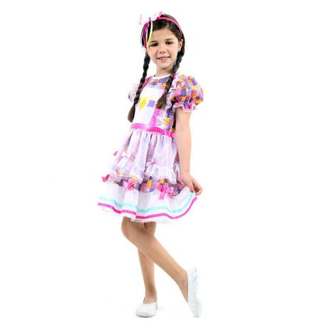 Fantasia Infantil - Caipira Maria - Festa Junina - Sulamericana Menor preço em Fantasia Infantil - Caipira Maria - Festa Junina - Sulamericana