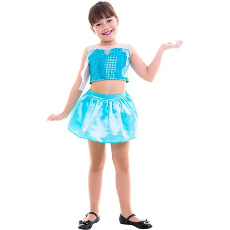 Fantasia Infantil - Cropped - Disney - Frozen - Elsa - Global Fantasias Menor preço em Fantasia Infantil - Cropped - Disney - Frozen - Elsa - Global Fantasias