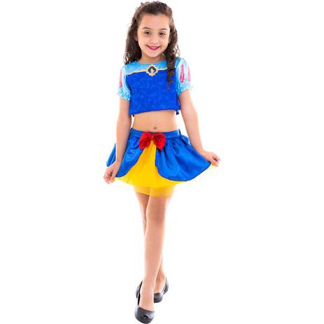 Fantasia Infantil - Cropped - Disney - Princesas - Branca de Neve - Global Fantasias Menor preço em Fantasia Infantil - Cropped - Disney - Princesas - Branca de Neve - Global Fantasias