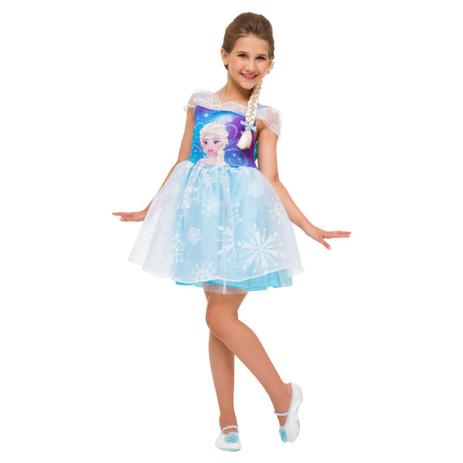 Fantasia Infantil - Disney Frozen - Elsa Mascarade - Global Fantasias - P Menor preço em Fantasia Infantil - Disney Frozen - Elsa Mascarade - Global Fantasias - P