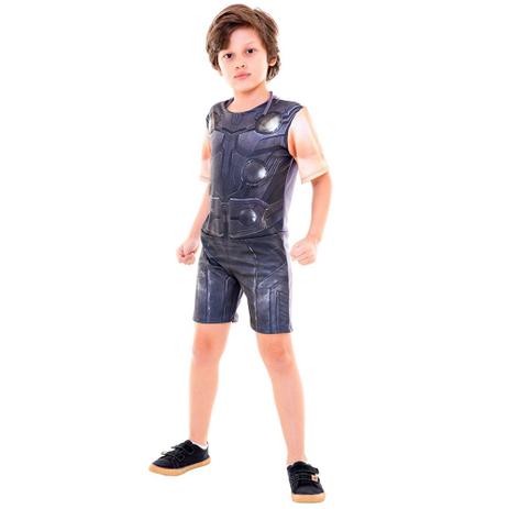 Fantasia Infantil - Disney - Marvel - Vingadores - Guerra Infinita - Thor - Global Fantasias - P Menor preço em Fantasia Infantil - Disney - Marvel - Vingadores - Guerra Infinita - Thor - Global Fantasias - P