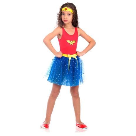 Fantasia Infantil - Dress Up - DC Comics - Mulher Maravilha - Sulamericana Menor preço em Fantasia Infantil - Dress Up - DC Comics - Mulher Maravilha - Sulamericana