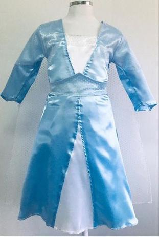 vestido elsa frozen infantil
