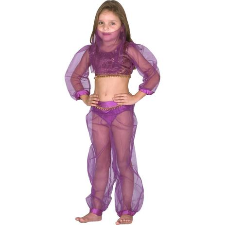 Fantasia Infantil Jasmine Luxo - Carnaval Menor preço em Fantasia Infantil Jasmine Luxo - Carnaval