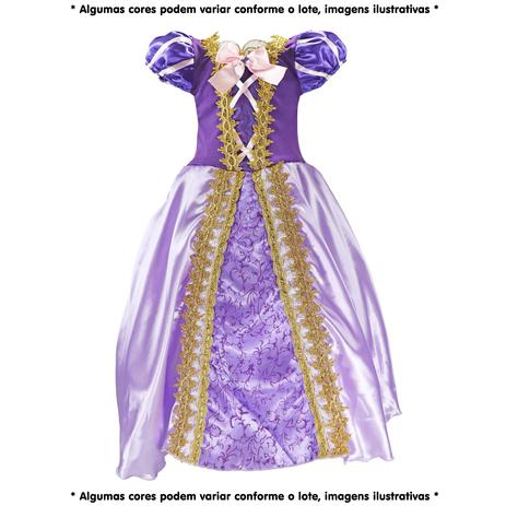 fantasia rapunzel luxo