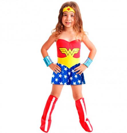 Fantasia Infantil Mulher Maravilha G - Sulamericana Menor preço em Fantasia Infantil Mulher Maravilha G - Sulamericana