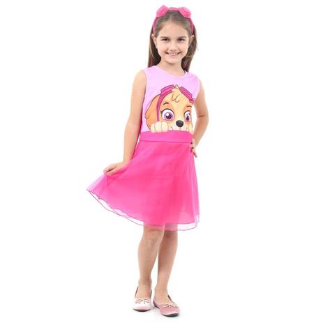 Fantasia Infantil Patrulha Canina Skye Face Sulamericana Menor preço em Fantasia Infantil Patrulha Canina Skye Face Sulamericana