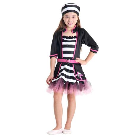 Fantasia Infantil Pirata Chic - Sete mares Menor preço em Fantasia Infantil Pirata Chic - Sete mares