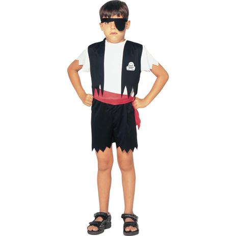 Fantasia de Pirata Infantil Halloween Masculino Com Bandana e Tapa Olho no  Shoptime