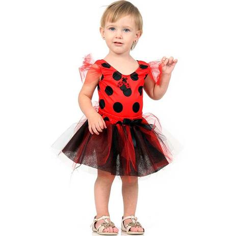 Fantasia Joaninha Bebê Menina P 1 ano - Sulamericana Menor preço em Fantasia Joaninha Bebê Menina P 1 ano - Sulamericana
