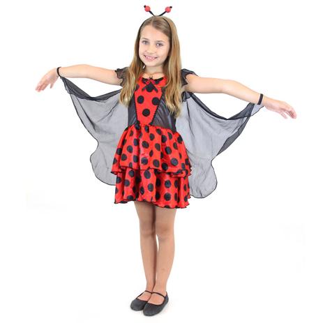 Fantasia Joaninha Infantil Luxo - Arca de noé Menor preço em Fantasia Joaninha Infantil Luxo - Arca de noé