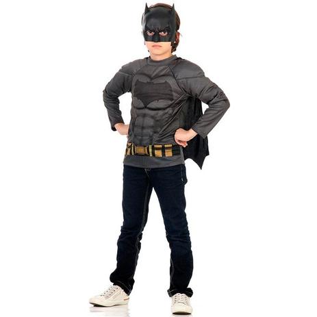 Fantasia Kit Batman Infantil - Batman vs Superman - Sulamericana Menor preço em Fantasia Kit Batman Infantil - Batman vs Superman - Sulamericana