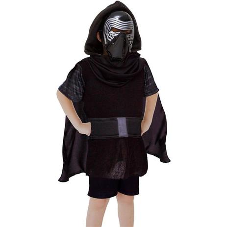 Fantasia Kit Kylo Ren Infantil Com Capa e Máscara Star Wars - Rubies Menor preço em Fantasia Kit Kylo Ren Infantil Com Capa e Máscara Star Wars - Rubies