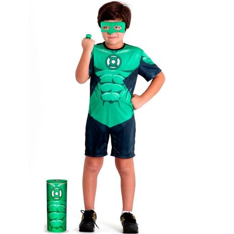 Fantasia Lanterna Verde Infantil Masculina Pop Curta Sulamericana com Mascara e Anel Menor preço em Fantasia Lanterna Verde Infantil Masculina Pop Curta Sulamericana com Mascara e Anel