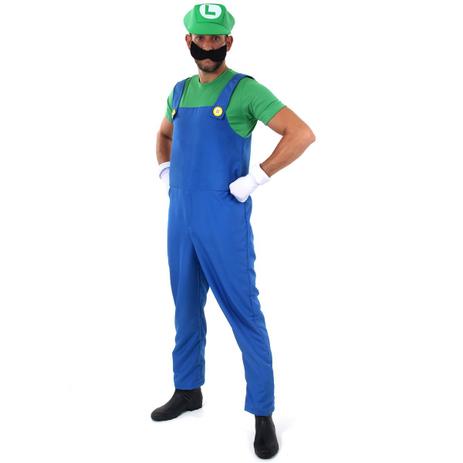 Fantasia Luigi Adulto - Super Mario - Super mario world Menor preço em Fantasia Luigi Adulto - Super Mario - Super mario world