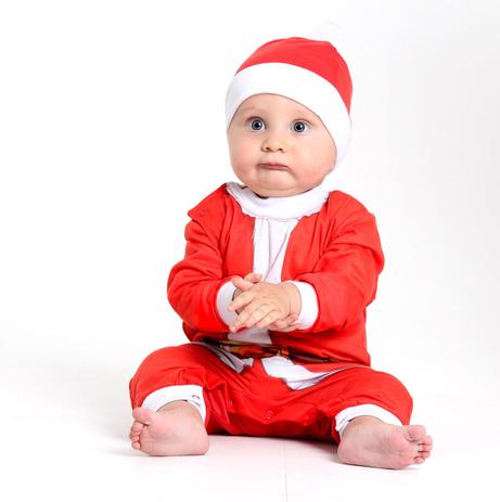 Fantasia Macacão Papai Noel Bebê - Natal Menor preço em Fantasia Macacão Papai Noel Bebê - Natal