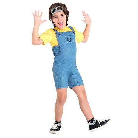 Fantasia Minions Pop Curto Infantil Sulamericana Menor preço em Fantasia Minions Pop Curto Infantil Sulamericana