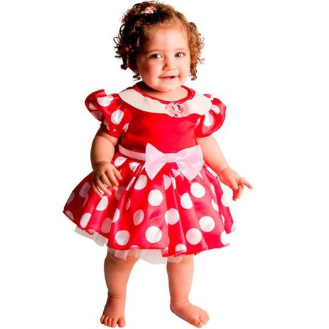 Menor preço em Fantasia Minnie Bebê Luxo Original Disney Rubies