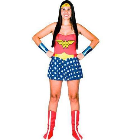Fantasia Mulher Maravilha Adulto G 43060 - Sulamericana Menor preço em Fantasia Mulher Maravilha Adulto G 43060 - Sulamericana