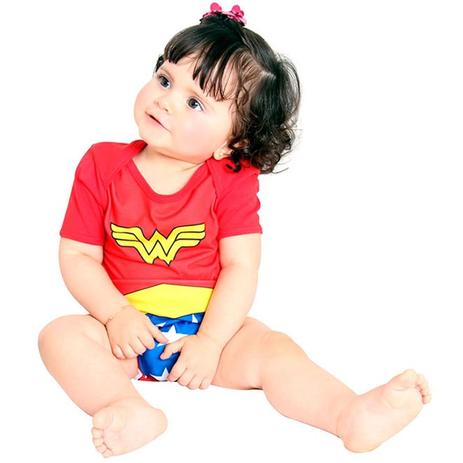 Fantasia Mulher Maravilha Bebe Body Sulamericanas Menor preço em Fantasia Mulher Maravilha Bebe Body Sulamericanas