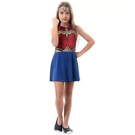 Fantasia Mulher Maravilha Infantil Feminina Filme Batman x Superman - Sulamericana Menor preço em Fantasia Mulher Maravilha Infantil Feminina Filme Batman x Superman - Sulamericana