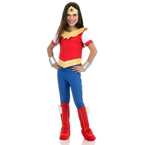 Fantasia Mulher Maravilha Infantil - Super Hero Girls Menor preço em Fantasia Mulher Maravilha Infantil - Super Hero Girls