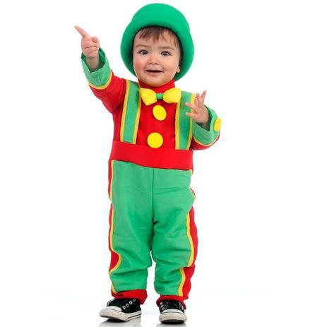 Fantasia Palhaço Patata Bebê Sulamericana Com Chapéu Menor preço em Fantasia Palhaço Patata Bebê Sulamericana Com Chapéu
