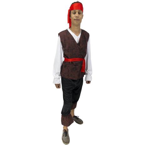 Fantasia Pirata Adulto Masculino Com Faixa - Fantasias carol ch Menor preço em Fantasia Pirata Adulto Masculino Com Faixa - Fantasias carol ch
