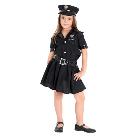 Fantasia Policial Infantil Feminino - Police Menor preço em Fantasia Policial Infantil Feminino - Police
