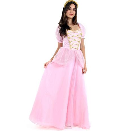 Fantasia Princesa Bela Adormecida Adulto Luxo Com Tiara - Sulamericana Menor preço em Fantasia Princesa Bela Adormecida Adulto Luxo Com Tiara - Sulamericana