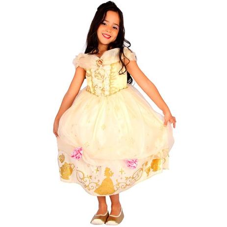 fantasia princesa bela infantil