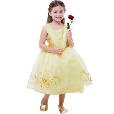 Fantasia Princesa Bela( Bela e Fera) Original Disney Com Rosa - Rubies - Fantasias para Crianças - Magazine Luiza