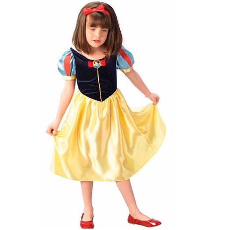 Fantasia Princesa Branca de Neve Infantil Clássica Completa Disney - Rubies Menor preço em Fantasia Princesa Branca de Neve Infantil Clássica Completa Disney - Rubies