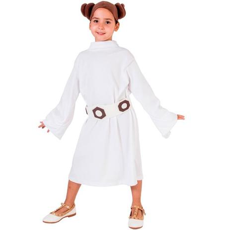 Fantasia Princesa Leia Infantil Star Wars - Rubies Menor preço em Fantasia Princesa Leia Infantil Star Wars - Rubies
