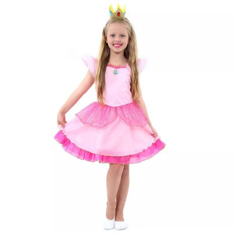 Fantasia Princesa Peach Infantil Super Mario Bros Original Nintendo Sulamericana 38538 - Sulamericana fantasias Menor preço em Fantasia Princesa Peach Infantil Super Mario Bros Original Nintendo Sulamericana 38538 - Sulamericana fantasias