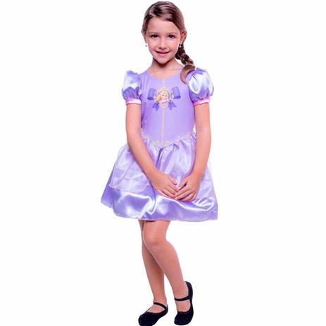 fantasia de rapunzel infantil