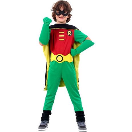 Fantasia Robin Infantil Premium Com Luvas Teen Titans - Sulamericana Menor preço em Fantasia Robin Infantil Premium Com Luvas Teen Titans - Sulamericana