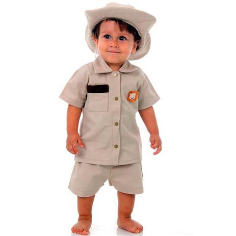 Menor preço em Fantasia Safari Bebê Luxo Com Chapéu Original - Sulamericana