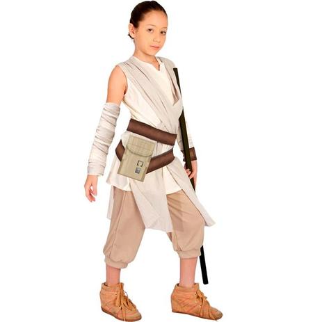Fantasia Star Wars Rey Infantil STD - Global Fantasias Menor preço em Fantasia Star Wars Rey Infantil STD - Global Fantasias