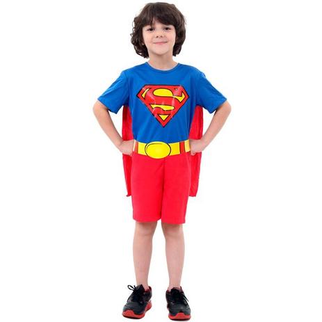 Fantasia Super Homem/Superman Infantil Clássico curta - Sulamericana Menor preço em Fantasia Super Homem/Superman Infantil Clássico curta - Sulamericana