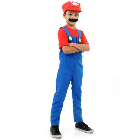 Fantasia Super Mario Infantil Super Mario Bros Luxo Original Nintendo Sulamericana 38536 - Sulamericana fantasias Menor preço em Fantasia Super Mario Infantil Super Mario Bros Luxo Original Nintendo Sulamericana 38536 - Sulamericana fantasias