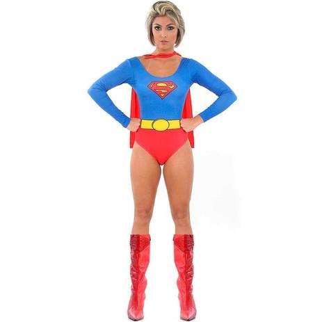 Fantasia Super Mulher Adulto Body Com Capa - Sulamericana Menor preço em Fantasia Super Mulher Adulto Body Com Capa - Sulamericana
